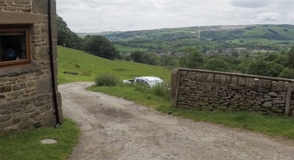 Path leading away from Twitchill Farm