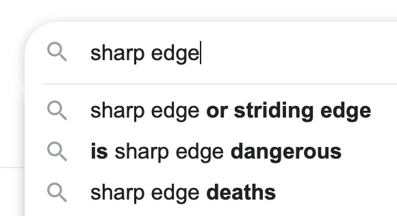 is sharp edge dangerous